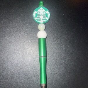 Starbucks beaded focal pen